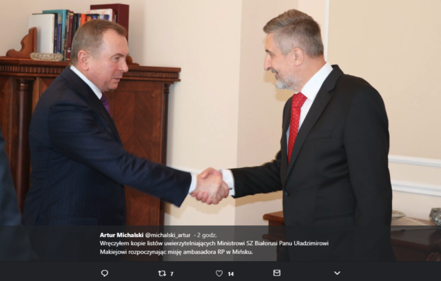 New Polish ambassador tweets in Belarusian