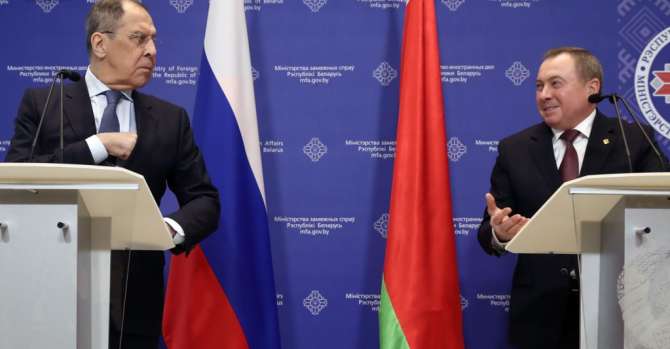 Russia Accuses West Of 'Meddling' In Belarus