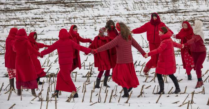 PHOTOS: Belarusian Women Say Goodbye To Winter In Spring Welcoming Celebration